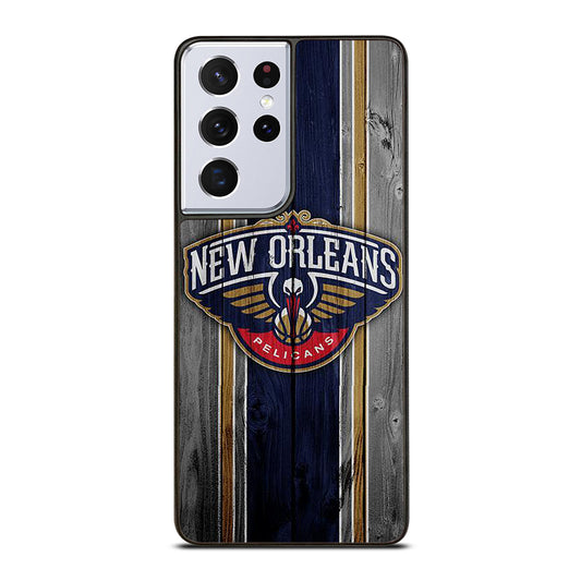 NEW ORLEANS PELICANS WOODEN LOGO Samsung Galaxy S21 Ultra Case Cover