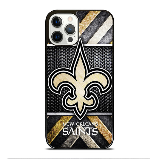 NEW ORLEANS SAINTS METAL LOGO iPhone 12 Pro Case Cover