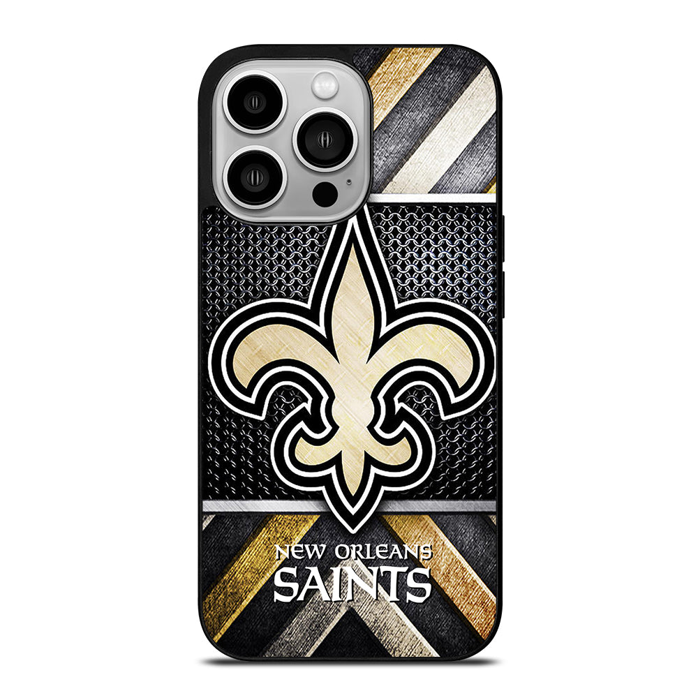 NEW ORLEANS SAINTS METAL LOGO iPhone 14 Pro Case Cover