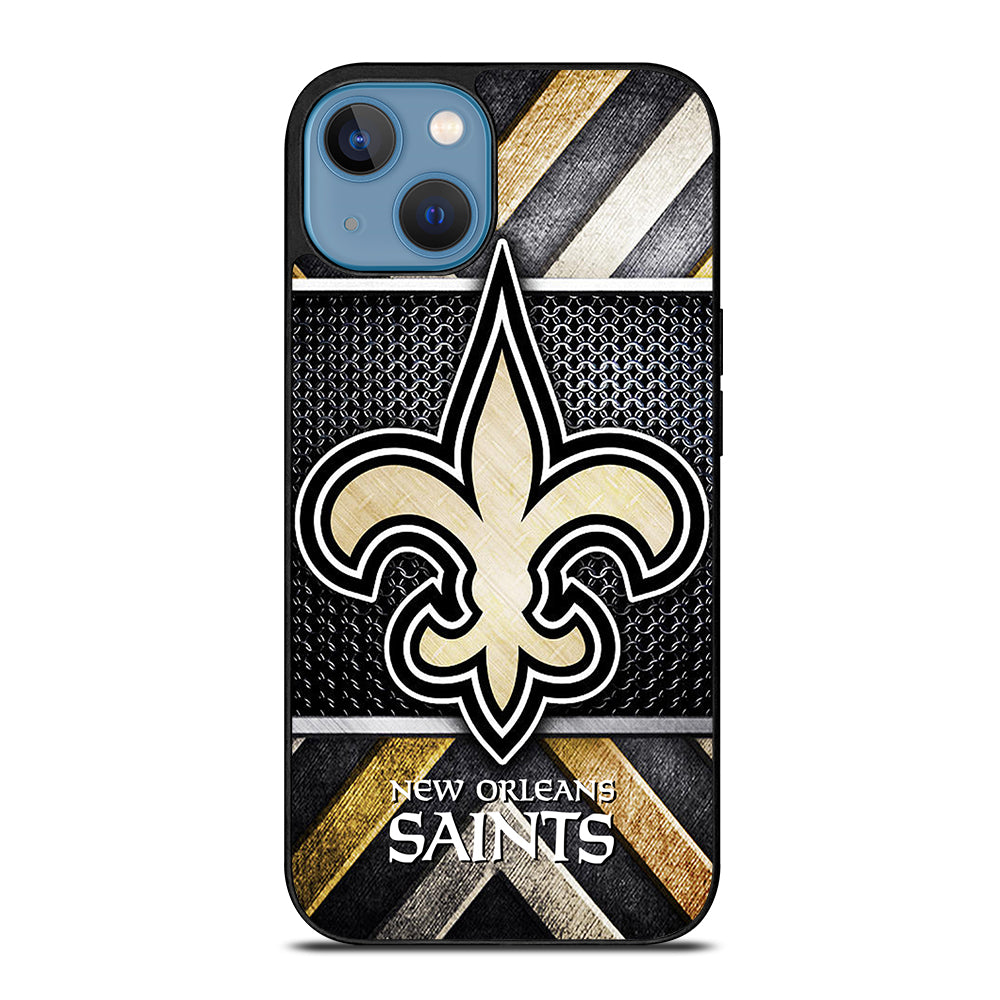 NEW ORLEANS SAINTS METAL LOGO iPhone 13 Case Cover