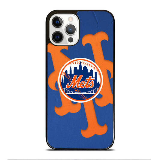 NEW YORK METS LOGO BASEBALL 1 iPhone 12 Pro Case Cover