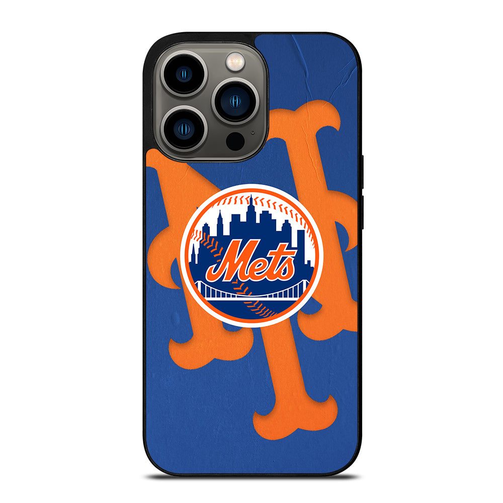 NEW YORK METS LOGO BASEBALL 1 iPhone 13 Pro Case Cover