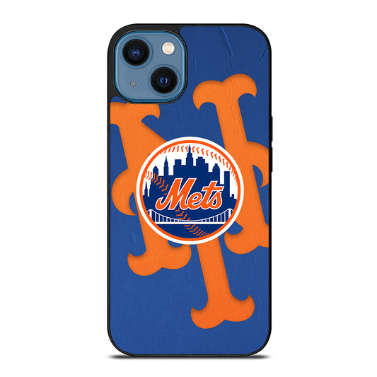 NEW YORK METS LOGO BASEBALL 1 iPhone 14 Case Cover