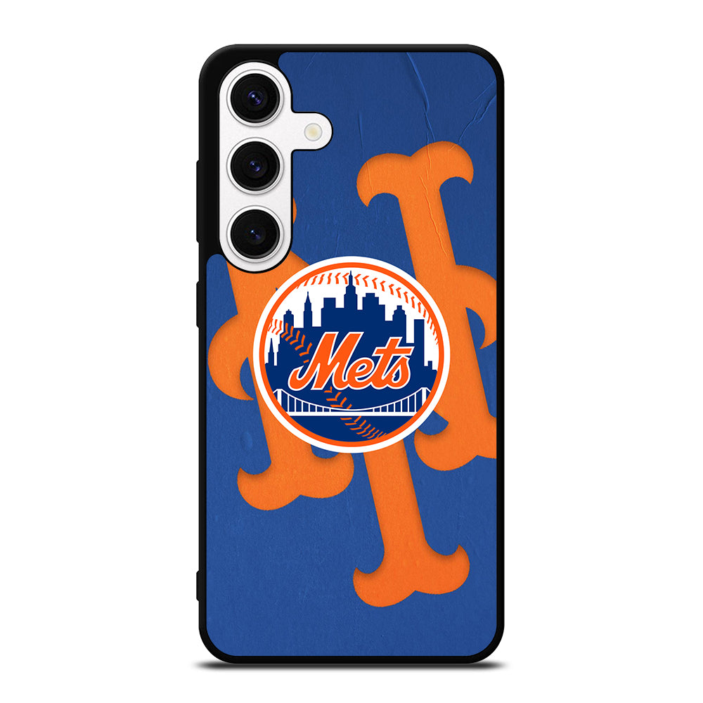 NEW YORK METS LOGO BASEBALL 1 Samsung Galaxy S24 Case Cover