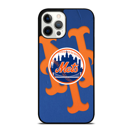 NEW YORK METS LOGO BASEBALL 1 iPhone 12 Pro Max Case Cover