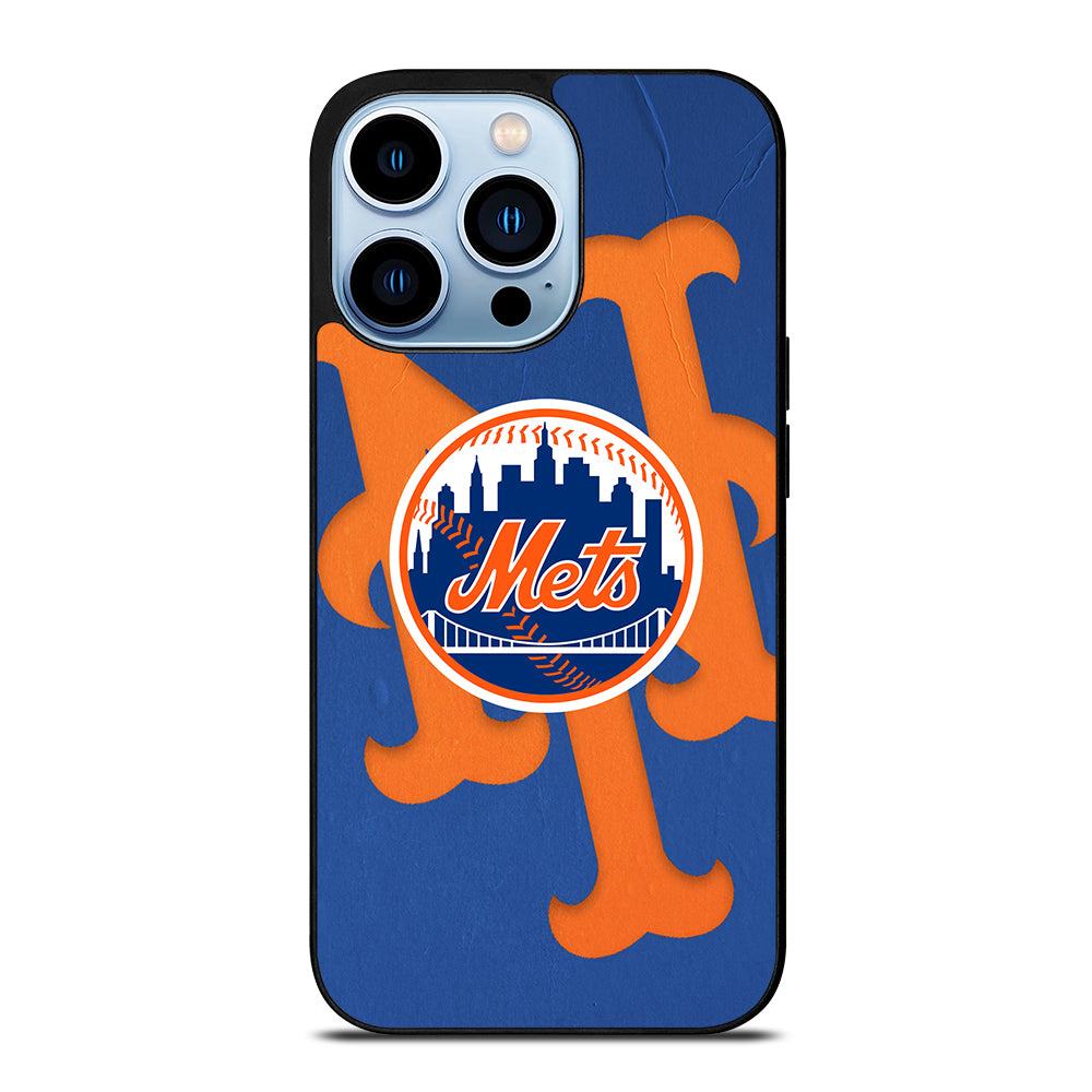 NEW YORK METS LOGO BASEBALL 1 iPhone 13 Pro Max Case Cover