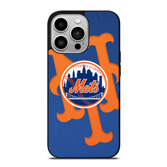 NEW YORK METS LOGO BASEBALL 1 iPhone 14 Pro Case Cover
