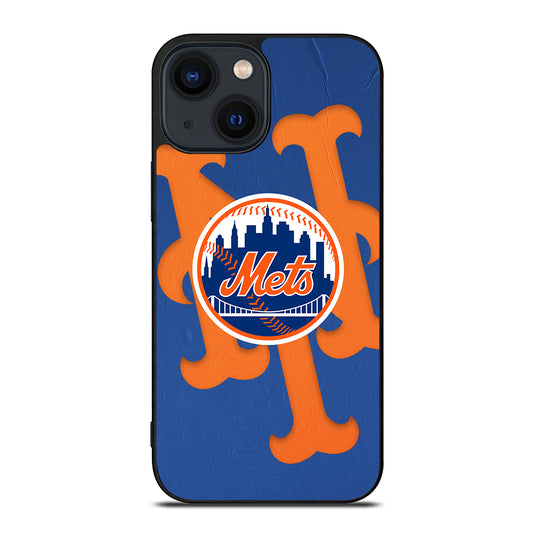 NEW YORK METS LOGO BASEBALL 1 iPhone 14 Plus Case Cover