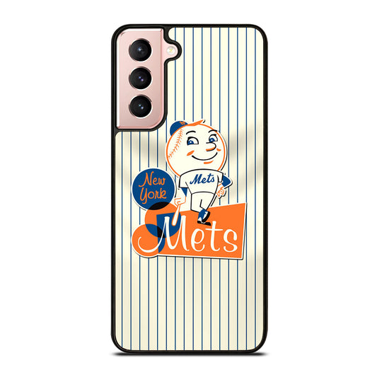NEW YORK METS LOGO BASEBALL 2 Samsung Galaxy S21 Case Cover