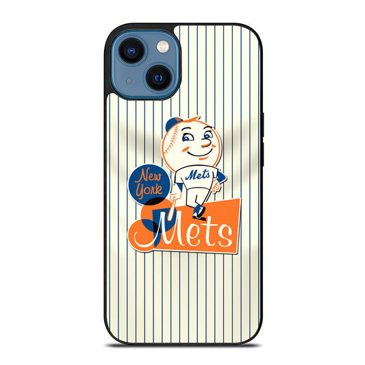 NEW YORK METS LOGO BASEBALL 2 iPhone 14 Case Cover