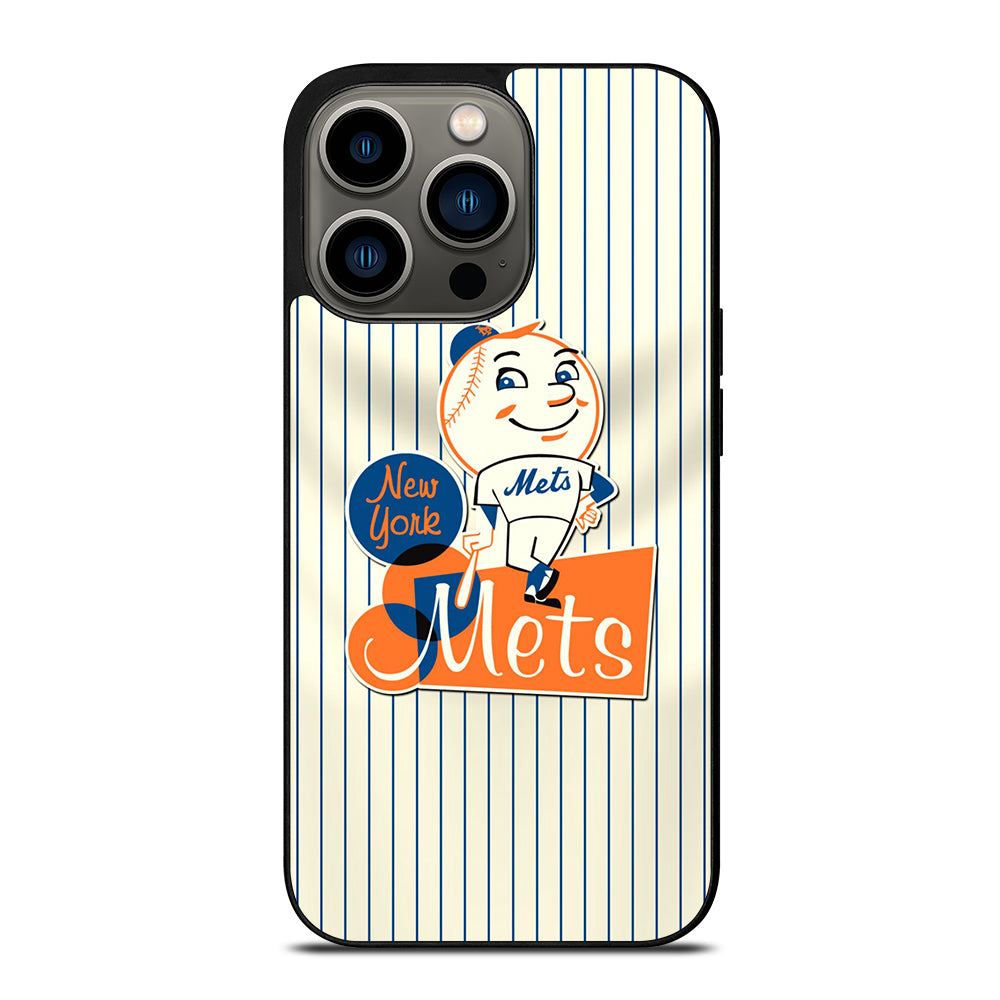 NEW YORK METS LOGO BASEBALL 2 iPhone 13 Pro Case Cover