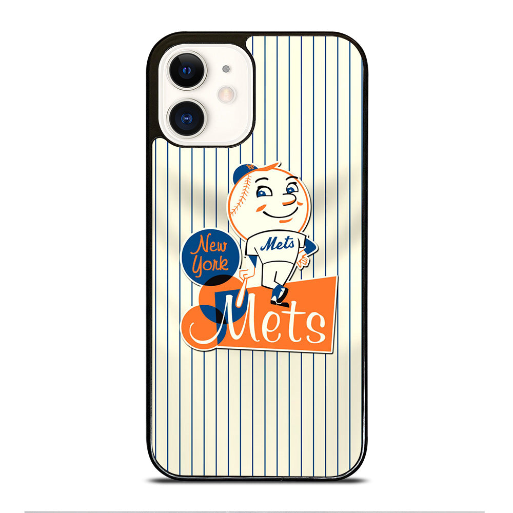 NEW YORK METS LOGO BASEBALL 2 iPhone 12 Case Cover