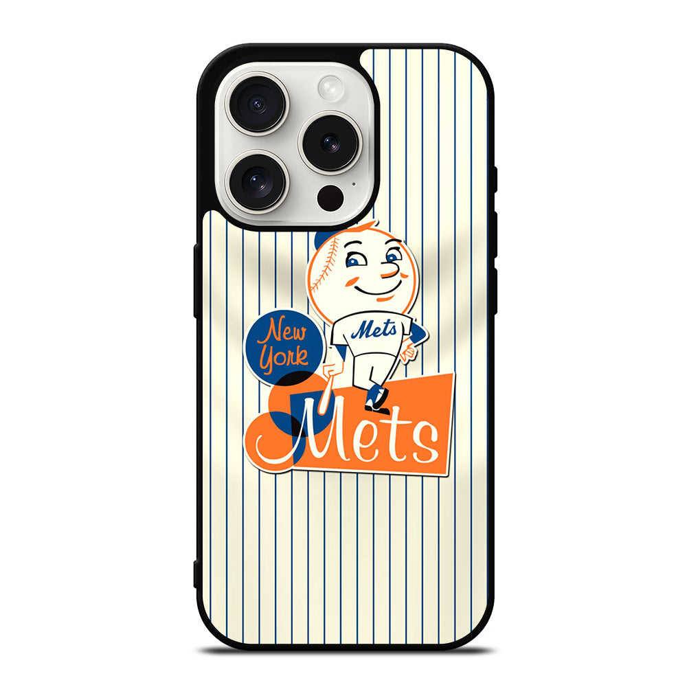 NEW YORK METS LOGO BASEBALL 2 iPhone 15 Pro Case Cover