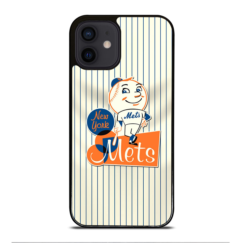 NEW YORK METS LOGO BASEBALL 2 iPhone 12 Mini Case Cover