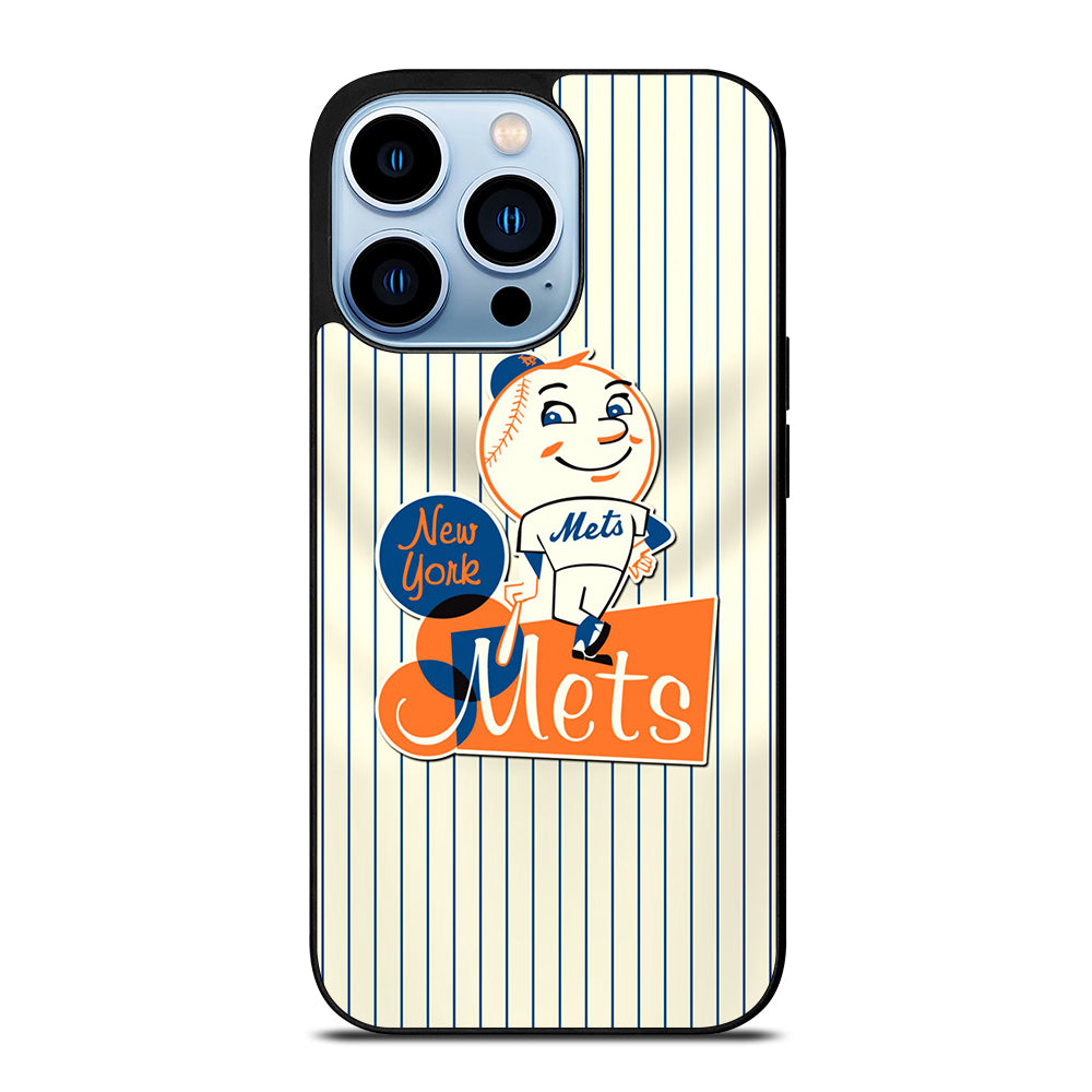 NEW YORK METS LOGO BASEBALL 2 iPhone 13 Pro Max Case Cover