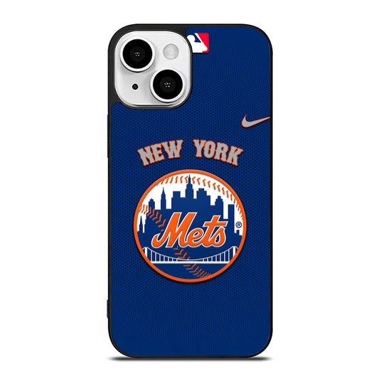 NEW YORK METS LOGO BASEBALL 3 iPhone 13 Mini Case Cover