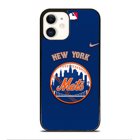 NEW YORK METS LOGO BASEBALL 3 iPhone 12 Case Cover