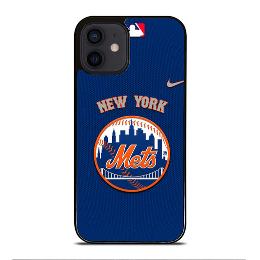 NEW YORK METS LOGO BASEBALL 3 iPhone 12 Mini Case Cover