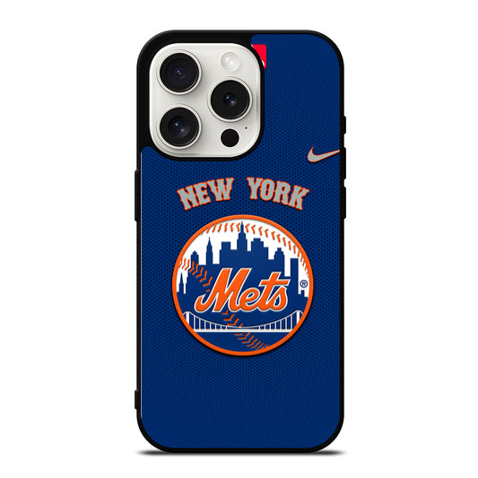 NEW YORK METS LOGO BASEBALL 3 iPhone 15 Pro Case Cover