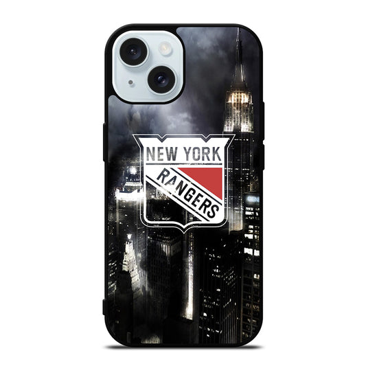 NEW YORK RANGERS CITY LOGO iPhone 15 Case Cover