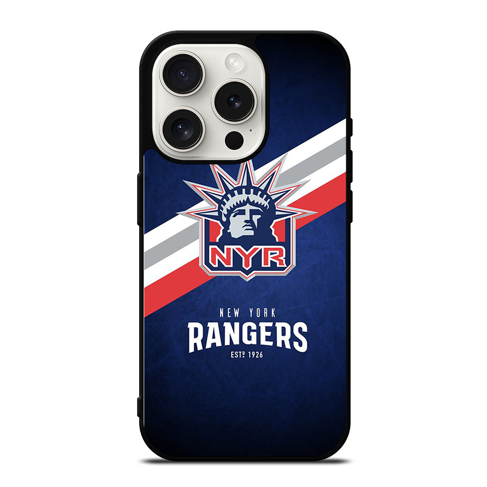 NEW YORK RANGERS LOGO HOCKEY 1 iPhone 15 Pro Case Cover