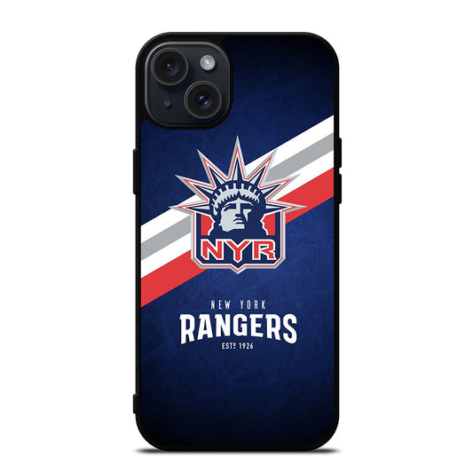 NEW YORK RANGERS LOGO HOCKEY 1 iPhone 15 Plus Case Cover