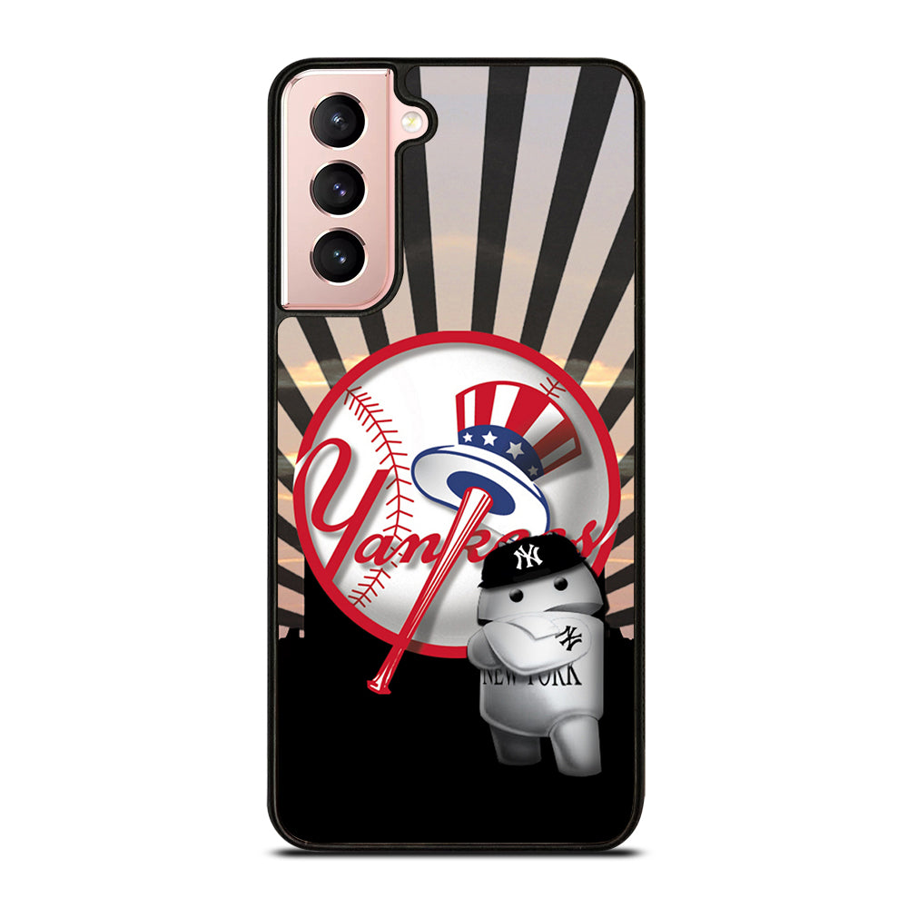 NEW YORK YANKEES MLB LOGO 3 Samsung Galaxy S21 Case Cover