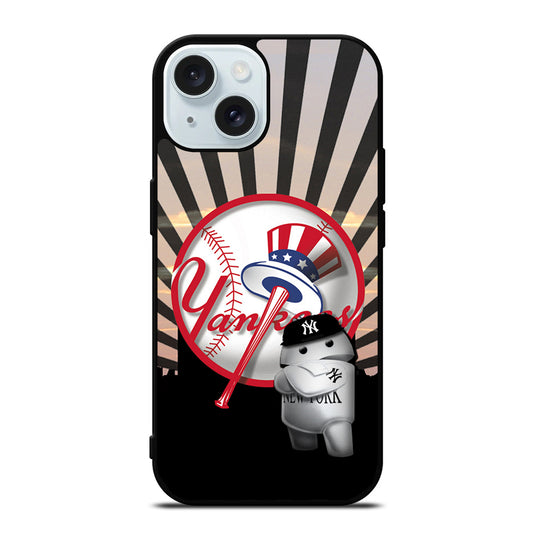 NEW YORK YANKEES MLB LOGO 3 iPhone 15 Case Cover