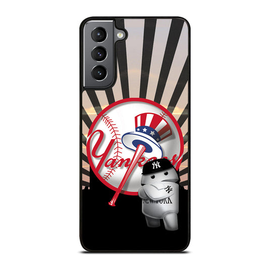 NEW YORK YANKEES MLB LOGO 3 Samsung Galaxy S21 Plus Case Cover