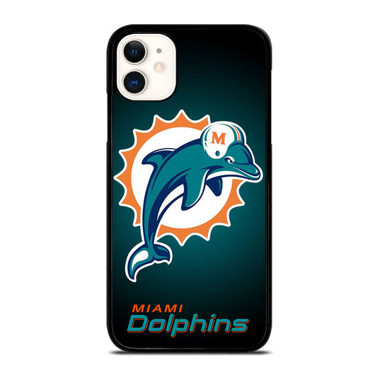 NFL MIAMI DOLPHINS LOGO 4 iPhone 11 Case Cover