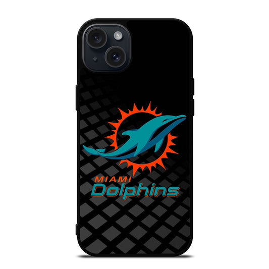 NFL MIAMI DOLPHINS LOGO 3 iPhone 15 Plus Case Cover