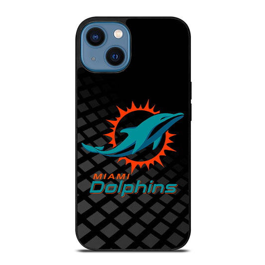 NFL MIAMI DOLPHINS LOGO 3 iPhone 14 Case Cover