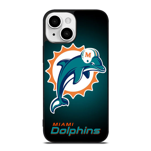 NFL MIAMI DOLPHINS LOGO 4 iPhone 13 Mini Case Cover