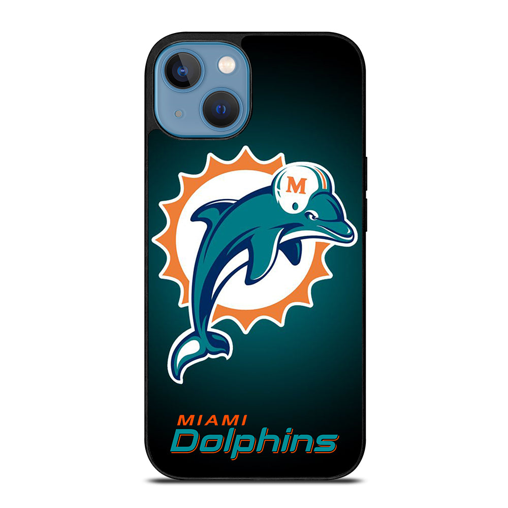 NFL MIAMI DOLPHINS LOGO 4 iPhone 13 Case Cover