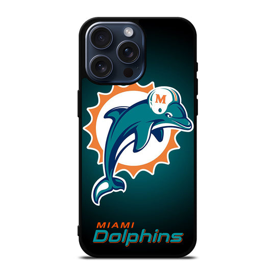 NFL MIAMI DOLPHINS LOGO 4 iPhone 15 Pro Max Case Cover