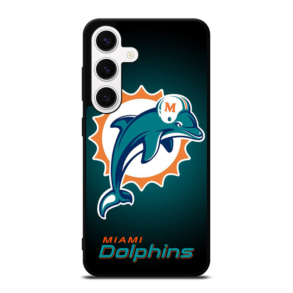 NFL MIAMI DOLPHINS LOGO 4 Samsung Galaxy S24 Case Cover