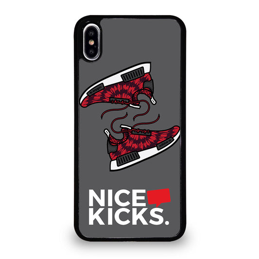 NICE KICKS SNEAKERS LOGO 2 iPhone XS Max Case Cover