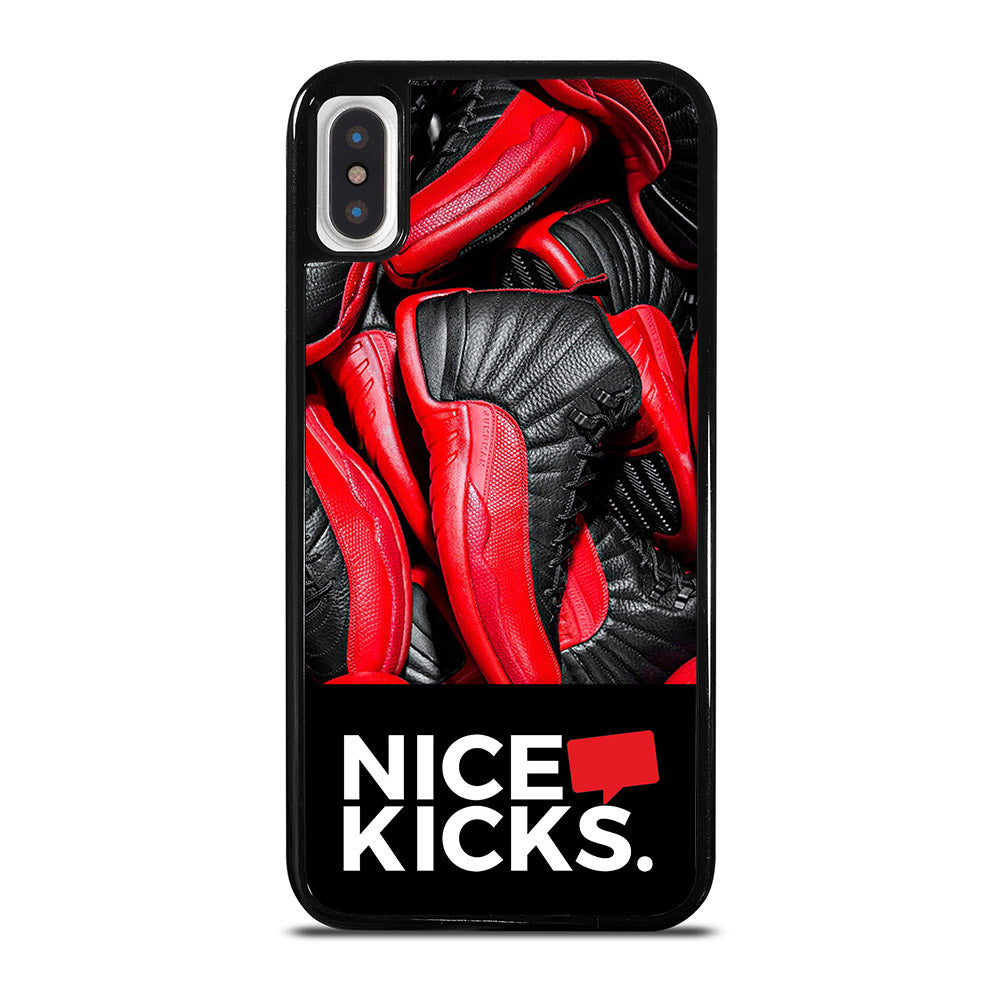 NICE KICKS SNEAKERS LOGO iPhone X / XS Case Cover