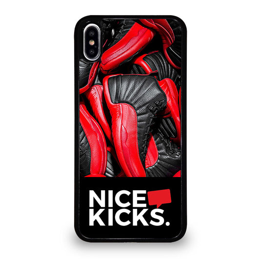 NICE KICKS SNEAKERS LOGO iPhone XS Max Case Cover