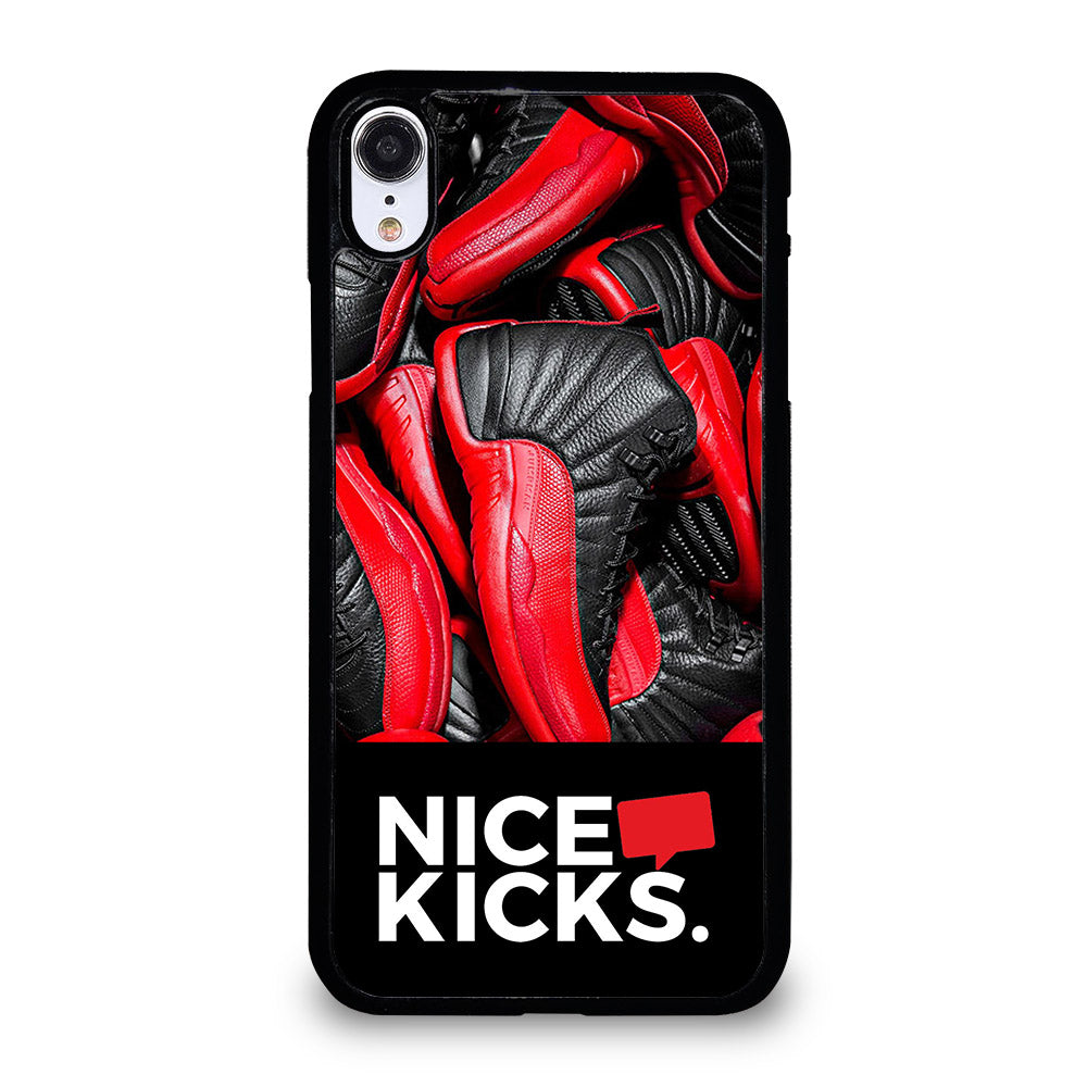 NICE KICKS SNEAKERS LOGO iPhone XR Case Cover