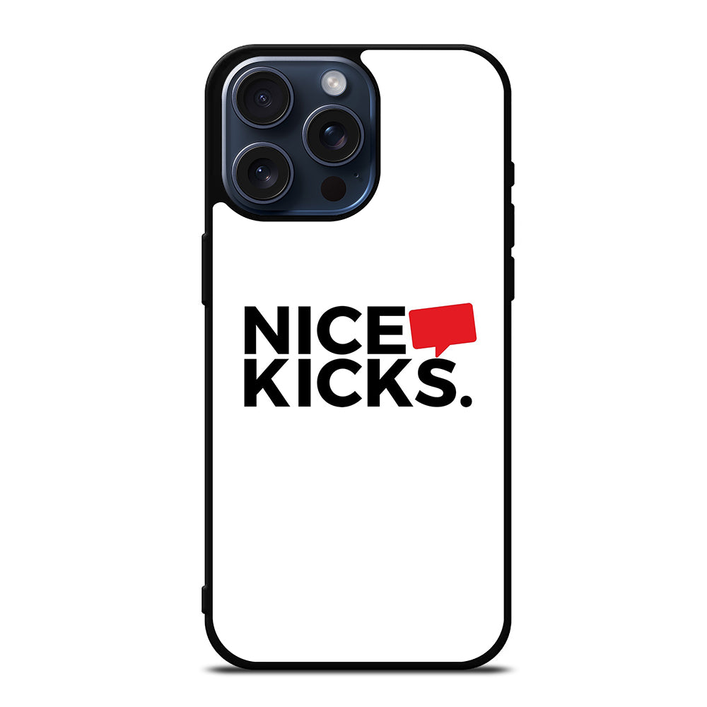 NICE KICKS LOGO iPhone 15 Pro Max Case Cover