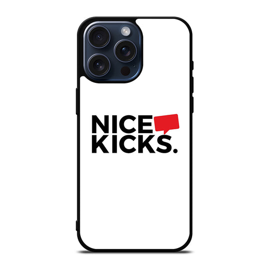 NICE KICKS LOGO iPhone 15 Pro Max Case Cover