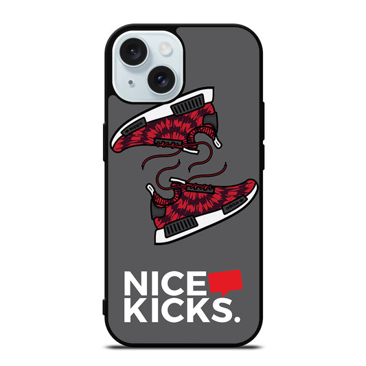 NICE KICKS SNEAKERS LOGO 2 iPhone 15 Case Cover