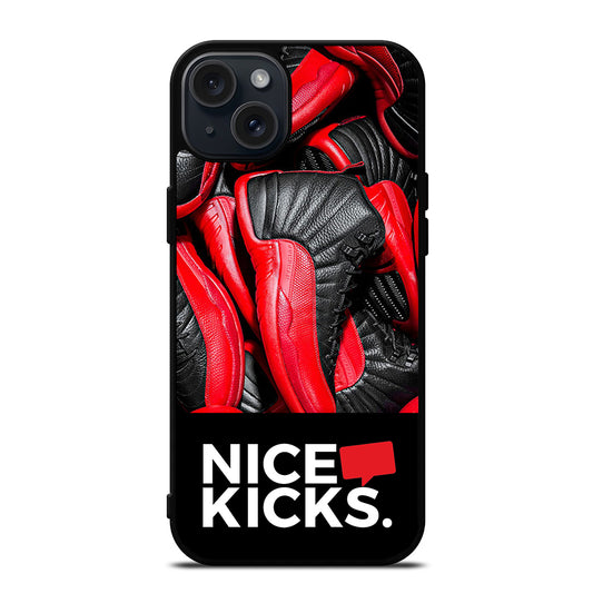 NICE KICKS SNEAKERS LOGO iPhone 15 Plus Case Cover