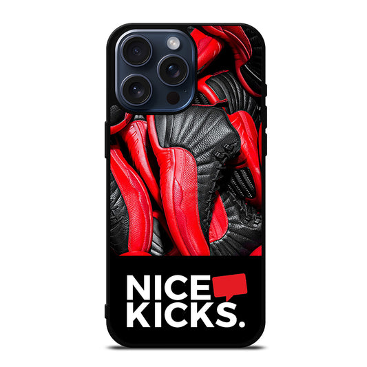NICE KICKS SNEAKERS LOGO iPhone 15 Pro Max Case Cover