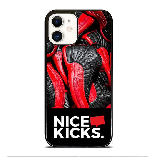 NICE KICKS SNEAKERS LOGO iPhone 12 Case Cover