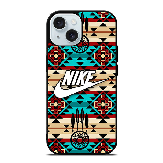 NIKE AZTEC PATTERN 1 iPhone 15 Case Cover