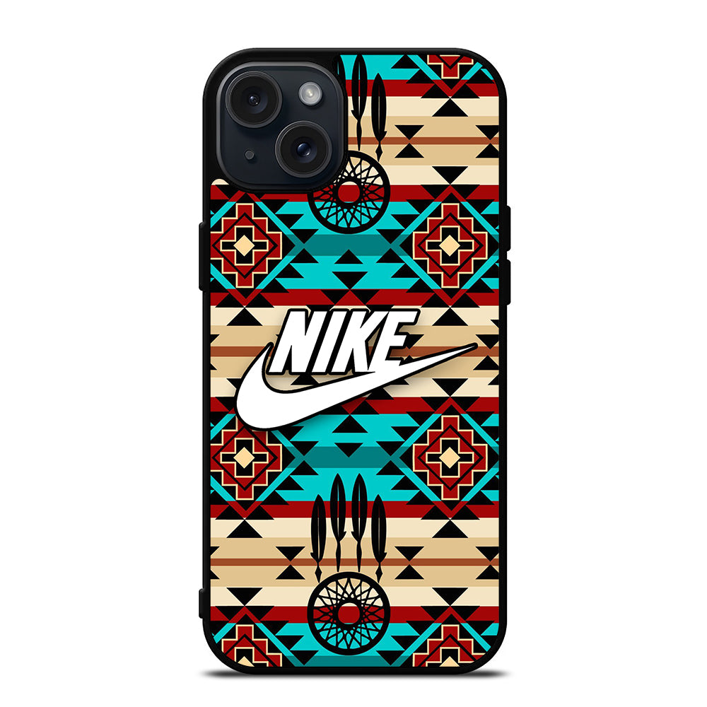 NIKE AZTEC PATTERN 1 iPhone 15 Plus Case Cover