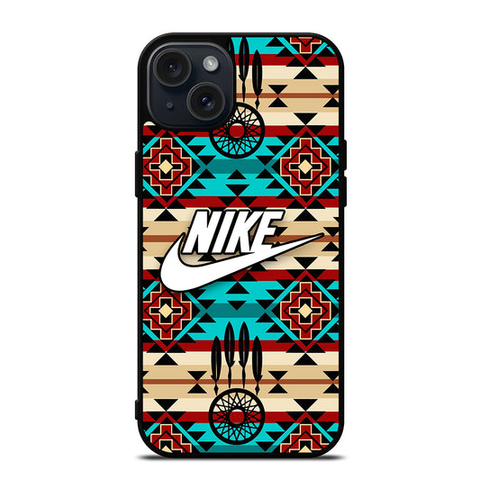 NIKE AZTEC PATTERN 1 iPhone 15 Plus Case Cover