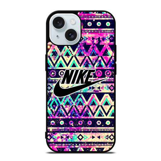 NIKE AZTEC PATTERN 2 iPhone 15 Case Cover
